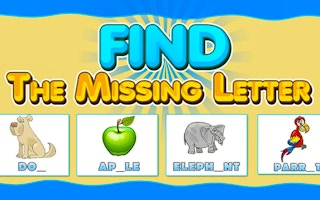 Find The Missing Letter Game