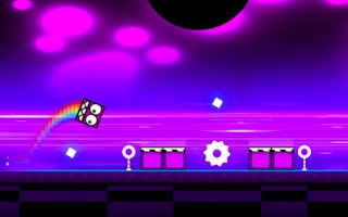 Geometry Neon Dash Rainbow